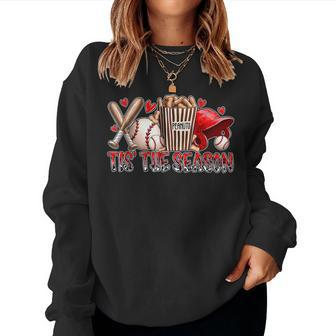Baseball Lover Tis The Season Baseball Mom Game Day Women Sweatshirt | Mazezy