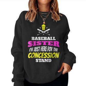 Baseball Sister School Student Meme Quote Women Sweatshirt | Mazezy