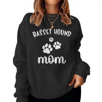 Basset Hound Mom Cute Dog Women Sweatshirt | Mazezy