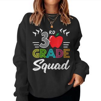 Best 3Rd Grade Squad Team Back To School Graduation Teacher Women Sweatshirt | Mazezy