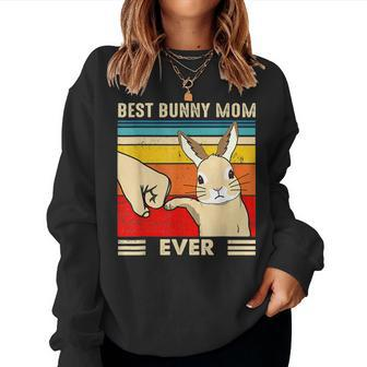 Best Bunny Mom Ever Rabbit Easter Day Women Sweatshirt | Mazezy
