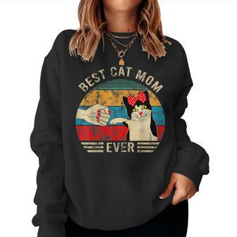 Best Cat Mom Ever Best Cats Mum Women Sweatshirt | Mazezy