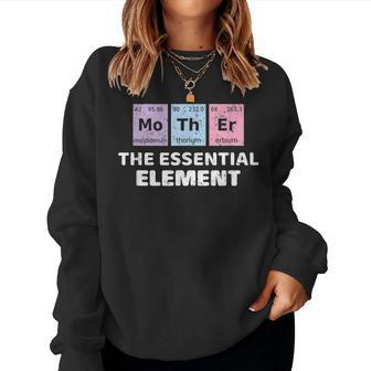 Best Mom Ever Mothers Day Essential Element Science Gift Women Crewneck Graphic Sweatshirt - Thegiftio UK