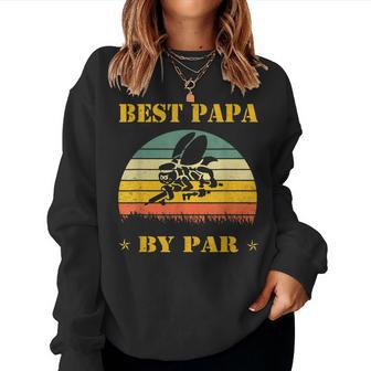 Best Papa By Par Seabee Veteran Women Sweatshirt | Mazezy