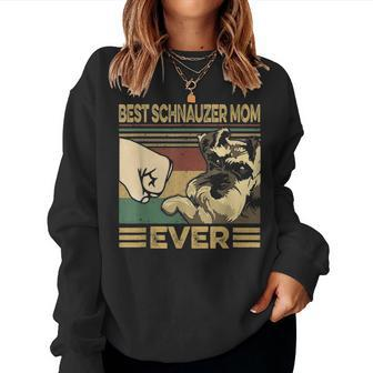 Best Schnauzer Mom Ever V2 Women Crewneck Graphic Sweatshirt - Seseable