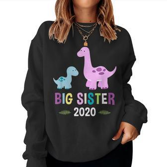 Big Sister 2020 Brontosaurus Dinosaur Women Sweatshirt | Mazezy UK