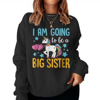 Big Sister Pregnancy Announcement For Girls Sweatshirt | Mazezy