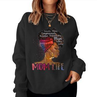 Black Woman Dope Mom Life African American Women Sweatshirt | Mazezy