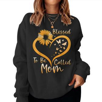 Blessed To Be Called Mom Cute 2023 Sunflower Women Sweatshirt | Mazezy