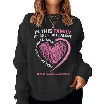 Breast Cancer Awareness Sister Mom Dad Women Men Husband Women Sweatshirt | Mazezy