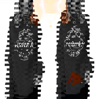 Breastfeeding Brewery Mamas Boobery New Mom Brewing Women Crewneck Graphic Sweatshirt - Thegiftio