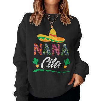 Cactus Cinco De Mayo Costume Mexican Nacho Average Nana Cita Women Sweatshirt | Mazezy