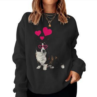 Cardigan Welsh Corgi Heart Cute Mom Dad Kid Youth Lover Gift Women Crewneck Graphic Sweatshirt - Seseable