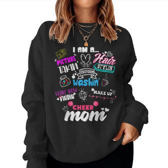 Cheerleading Mom For Cheer Moms Cheer Squad Cheer Mom Women Sweatshirt | Mazezy UK