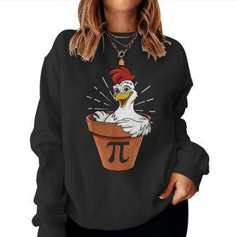Chicken Pot Pi Day Pie Math Lover Geek 3 14 Women Sweatshirt | Mazezy