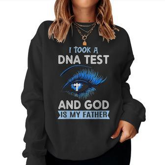 Christian I Took Dna Test And God Is My Father Women Sweatshirt | Mazezy