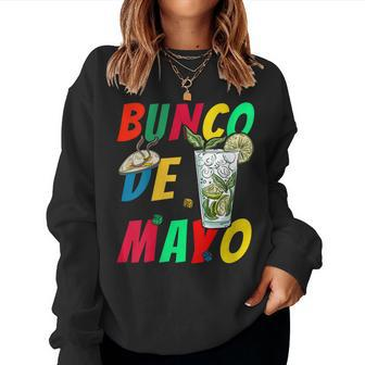 Womens Cinco De Mayo Bunco De Mayo Fiesta Margarita Dice Cocktail Women Sweatshirt | Mazezy