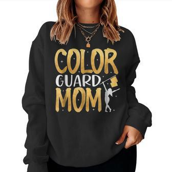 Color Guard Mom Gift Color Guard Women Crewneck Graphic Sweatshirt - Seseable