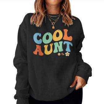 Cool Aunt Vintage Floral To Auntie From Niece Women Sweatshirt | Mazezy