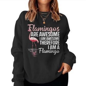 Cool Flamingo For Men Women Pink Flamingos Flock Bird Lovers Women Sweatshirt | Mazezy