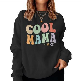 Cool Mama Vintage Floral Design To Best Mummy Women Crewneck Graphic Sweatshirt - Seseable