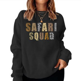 Cool Safari For Men Women Zoologist African Animal Print Zoo Women Crewneck Graphic Sweatshirt - Seseable