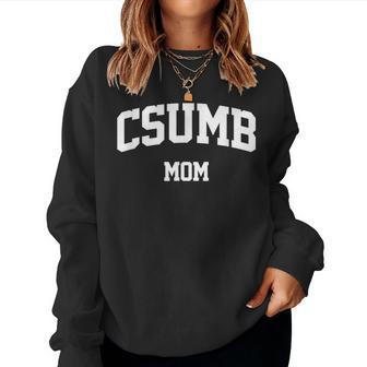 Csumb Mom Athletic Arch College University Alumni Women Crewneck Graphic Sweatshirt - Seseable