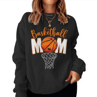 Cute Basketball Mom Mama Mothers Day From Son Daughter Boys Women Crewneck Graphic Sweatshirt - Thegiftio UK