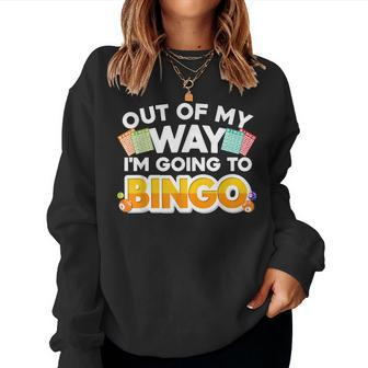 Cute Bingo For Men Women Las Vegas Bingo Lovers & Players Women Sweatshirt | Mazezy
