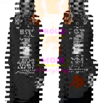 Cute Dogs Proud Dog Pomeranian Mom Women Sweatshirt | Mazezy