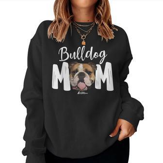 Cute English Bulldog Mom Top Dog Walking For Women Women Sweatshirt | Mazezy