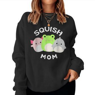 Cute Unicorn Squish Mom Squishmallow Costume Women Sweatshirt | Mazezy