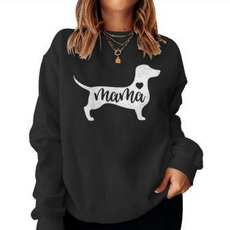 Dachshund Mama Dog Mom Paw Lover V2 Women Sweatshirt | Mazezy