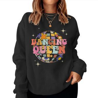 Dancing Queen Dance Mom For Dance Parties Women Crewneck Graphic Sweatshirt - Seseable