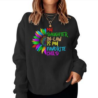 My Daughter In Law Is My Favorite Child Mother Sunflower Women Sweatshirt | Mazezy CA