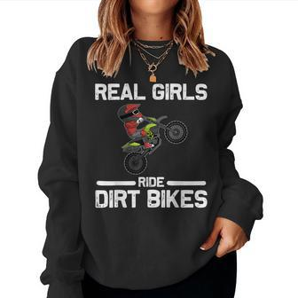 Dirt Bike Women Mom Motocross Rider Biker Racer Women Sweatshirt | Mazezy