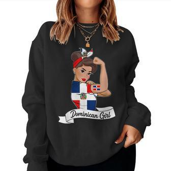 Dominicana Girl Flag Rd Dominican Republic Women Pride Women Sweatshirt | Mazezy