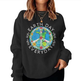 Earth Day Everyday Mother Earth Science Environmental Women Sweatshirt | Mazezy
