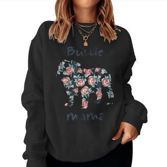 English Bulldog Gifts For Women Bullie Mama Mom Women Crewneck Graphic Sweatshirt - Seseable