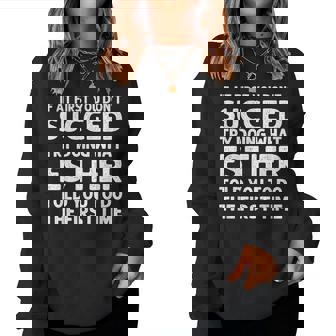 Esther Name Personalized Birthday Christmas Joke Women Sweatshirt | Mazezy