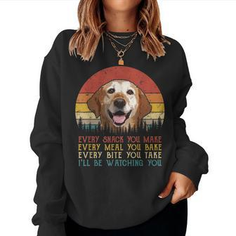 Every Snack You Make Labrador Dog Dog Mom Dog Dad Women Crewneck Graphic Sweatshirt - Seseable