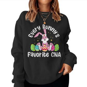Everybody Bunnys Favorite Cna Cute Easter Day Nurse Women Sweatshirt | Mazezy