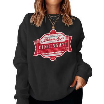 Faded Cincinnati Beer Label - Cincinnati Pride Women Sweatshirt | Mazezy