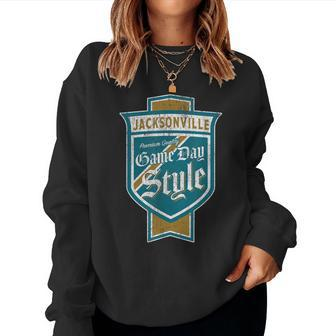 Faded Jacksonville Beer Label - Jacksonville Pride Women Sweatshirt | Mazezy