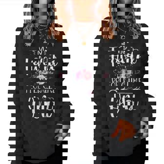My Favorite People Call Me Oma Floral Women Sweatshirt | Mazezy