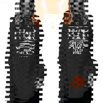 Fear The Big Buckskin Horse Horse Lovers Women Sweatshirt | Mazezy