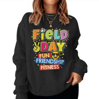 Field Day Fun Friendship Fitness Kids Teacher Field Day 2023 Women Sweatshirt | Mazezy