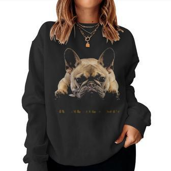 Frenchie Mom Mothers Day Gift For French Bulldog Mom V2 Women Crewneck Graphic Sweatshirt - Seseable