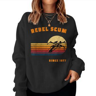 Funny 70S Sci-Fi Movie Geek Mom Dad Brother Sister Women Crewneck Graphic Sweatshirt - Seseable