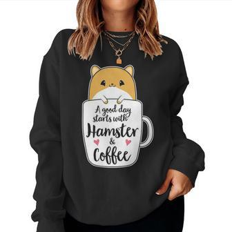 Funny Hamster Hamster Mom Women Crewneck Graphic Sweatshirt - Seseable